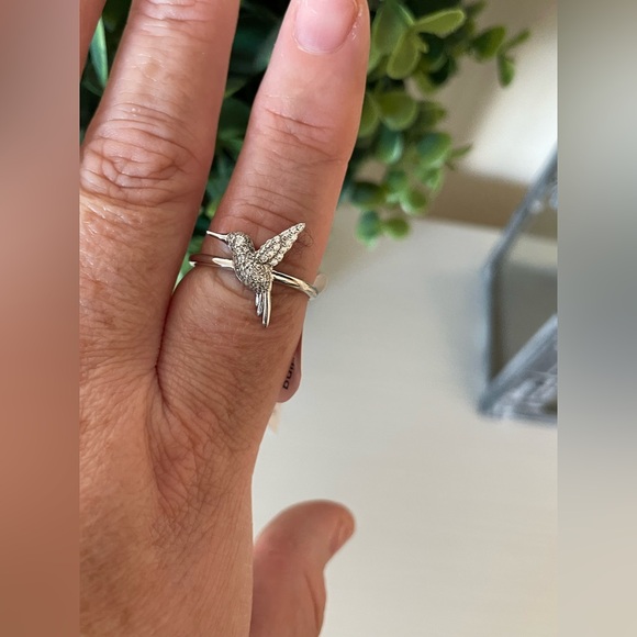 Brand New Bleu Sage Sterling Silver 925 Hummingbird Ring Size 8 - Picture 2 of 5